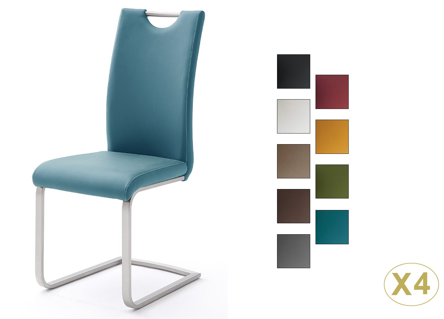 Chaises modernes avec poignée dossier