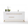 Buffet scandinave blanc et bois 193 cm