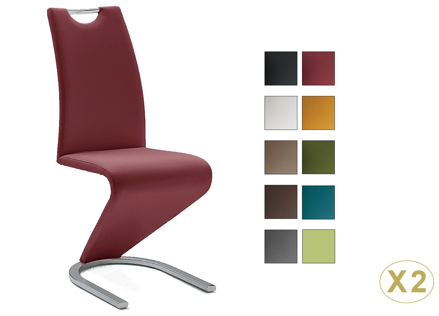 Chaises pas cher design avec poignée dossier