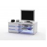 Meuble TV design led blanc laqué