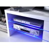 Meuble TV design led blanc laqué
