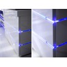 Meuble TV design led blanc laqué