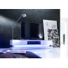 Meuble TV design blanc laqué éclairage led RGB