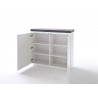 Commode contemporaine blanche et grise à led
