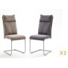 Chaises design tissu et acier