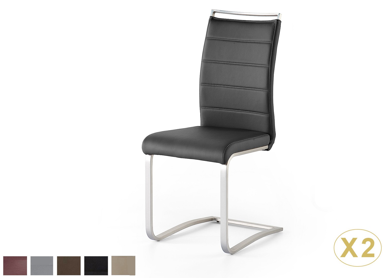 Chaise de salle à manger avec poignée dossier