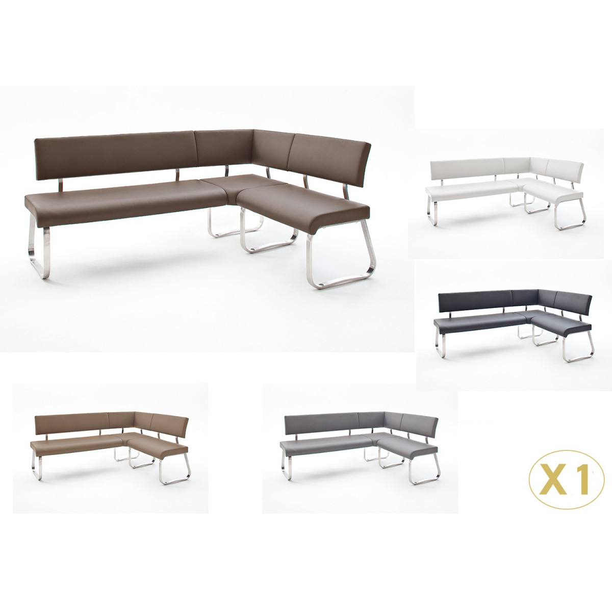 Banc d'angle de cuisine moderne