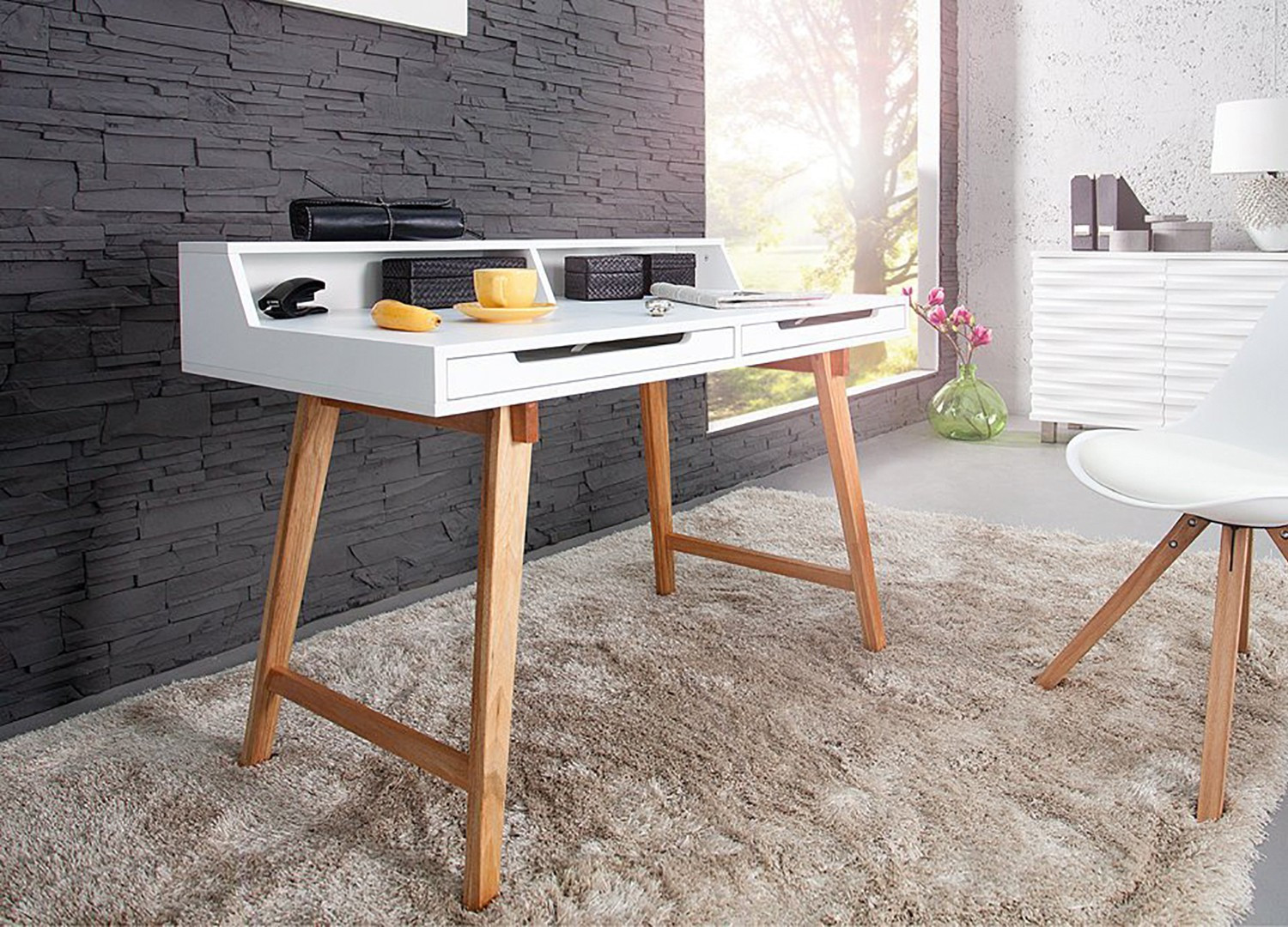 Petit bureau scandinave en teck