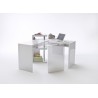 Bureau design blanc laqué