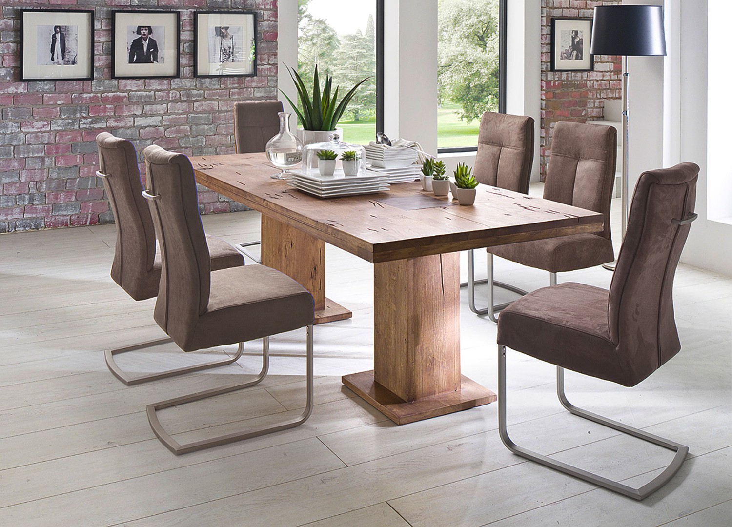 Table repas bois massif 180 cm