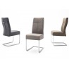 Chaises design simili aspect cuir de buffle