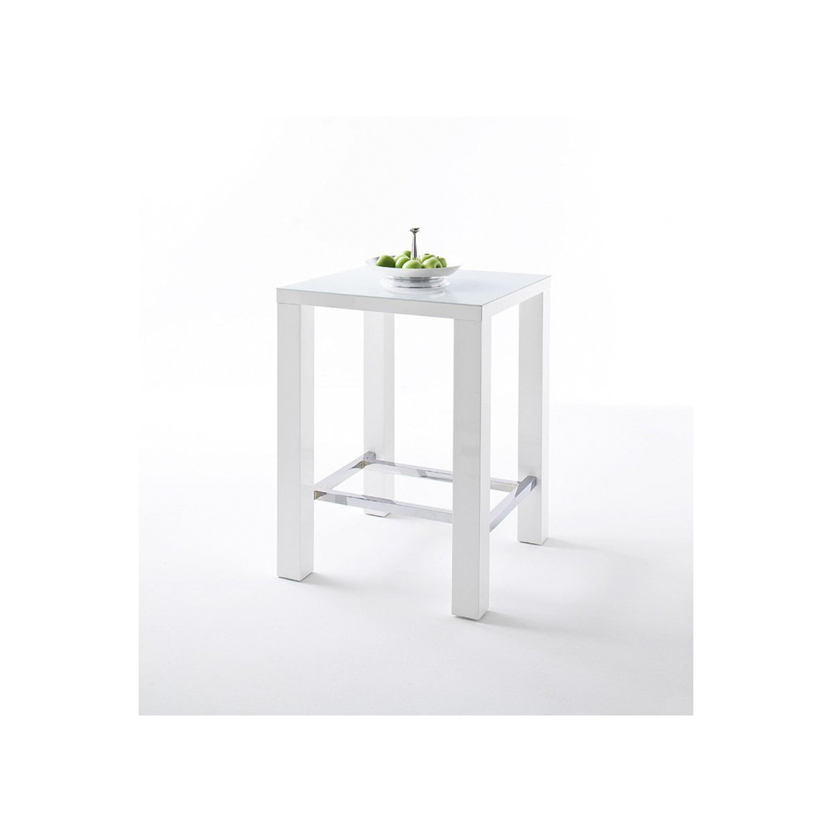 Bar blanc laqué 80 cm