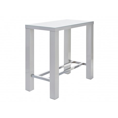 Bar blanc laqué 120 cm