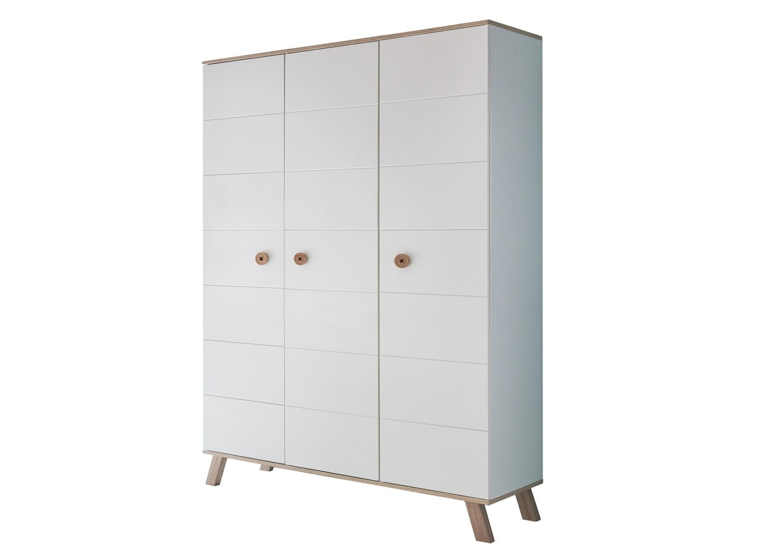 Armoire enfant 3 portes blanc EMILIA