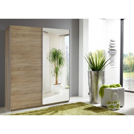 Armoire à portes coulissantes chêne 135 cm