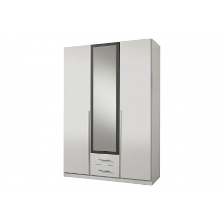 Armoire 3 portes blanche pas cher 135 cm
