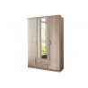 Armoire chêne 3 portes et 2 tiroirs 135 cm