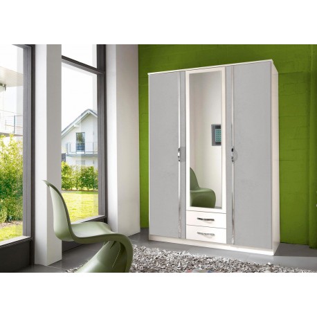 Armoire Penderie - 3 Portes / 2 Tiroirs pas Cher pour chambre adulte