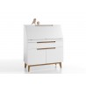 Bureau secrétaire blanc scandinave