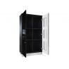 Vitrine rangement basse 2 portes