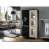 Vitrine rangement basse 2 portes