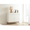 Commode rangement chêne et blanche style scandinave