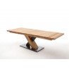 Table repas bois massif rectangulaire 140 cm extensible à 220 cm