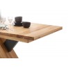 Table repas bois massif rectangulaire 140 cm extensible à 220 cm