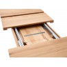 Table repas bois massif rectangulaire 140 cm extensible à 220 cm