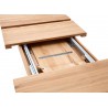 Table repas bois massif rectangulaire 180 cm extensible à 270 cm