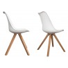 Chaises coque scandinave blanche pas cher