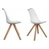 Chaises coque scandinave blanche pas cher