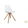 Chaises coque scandinave blanche pas cher