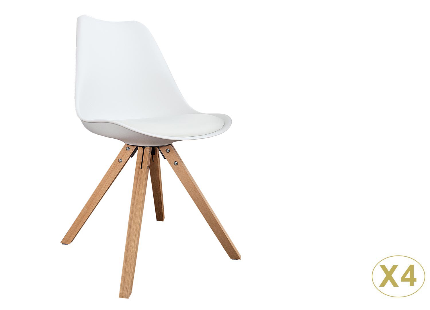 Chaises coque scandinave blanche pas cher