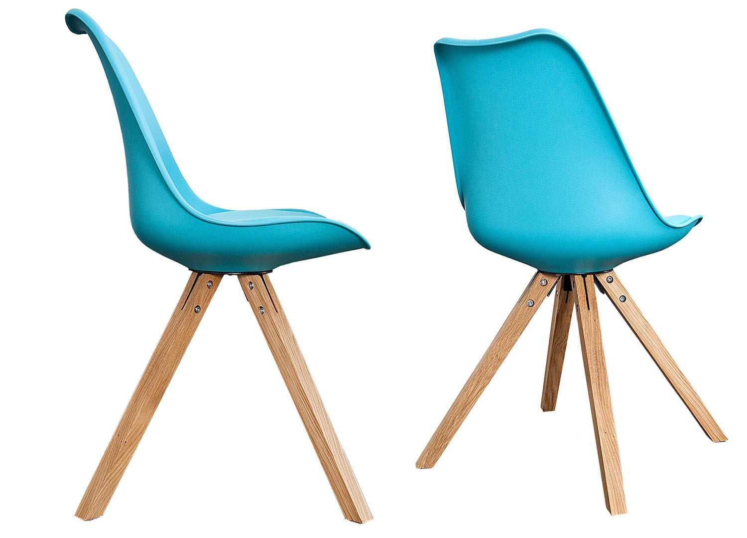 Chaises coque scandinave turquoise pas cher CbcMeubles
