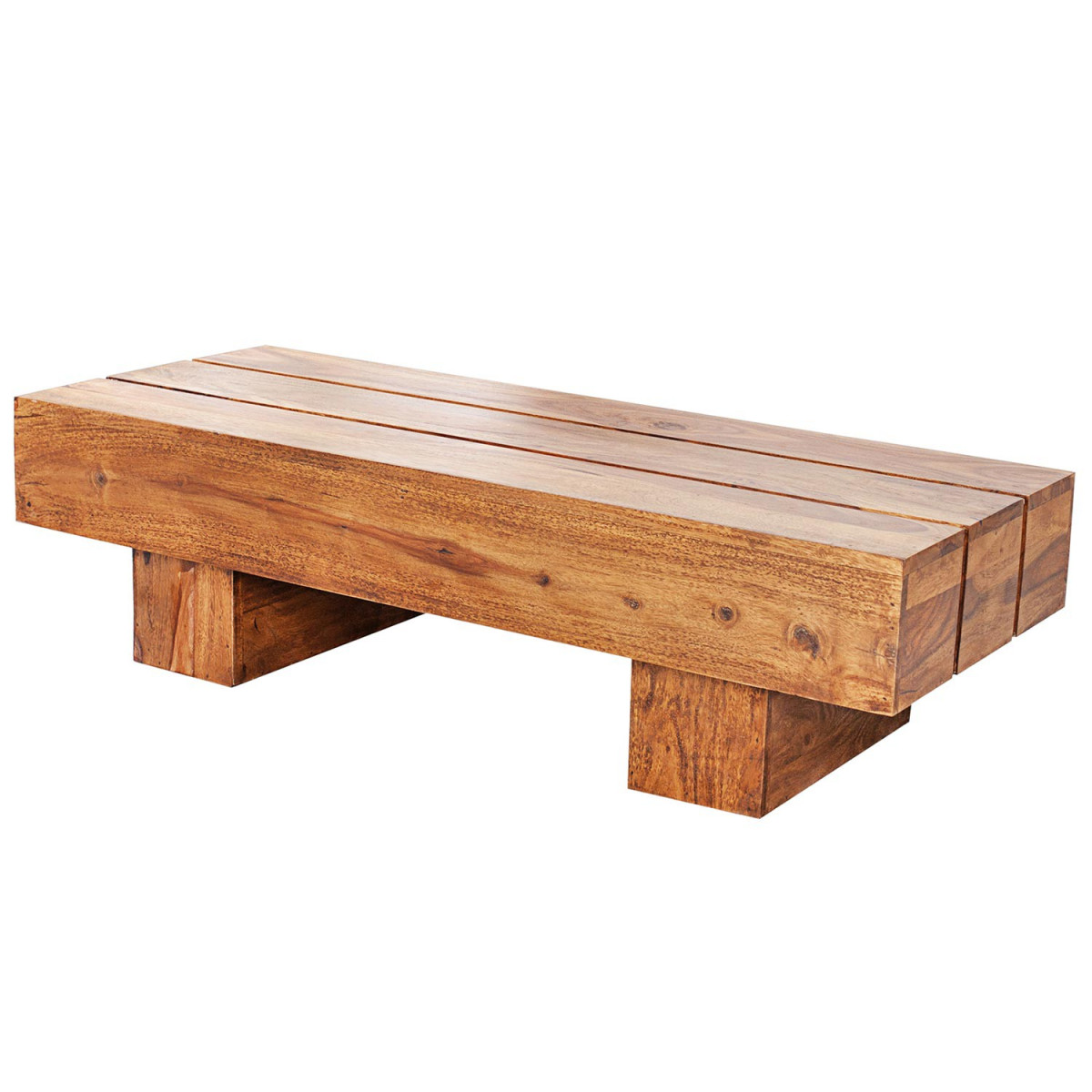 Table basse rectangulaire bois massif sesham 1m