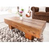 Table basse rectangulaire bois massif sesham 1 m