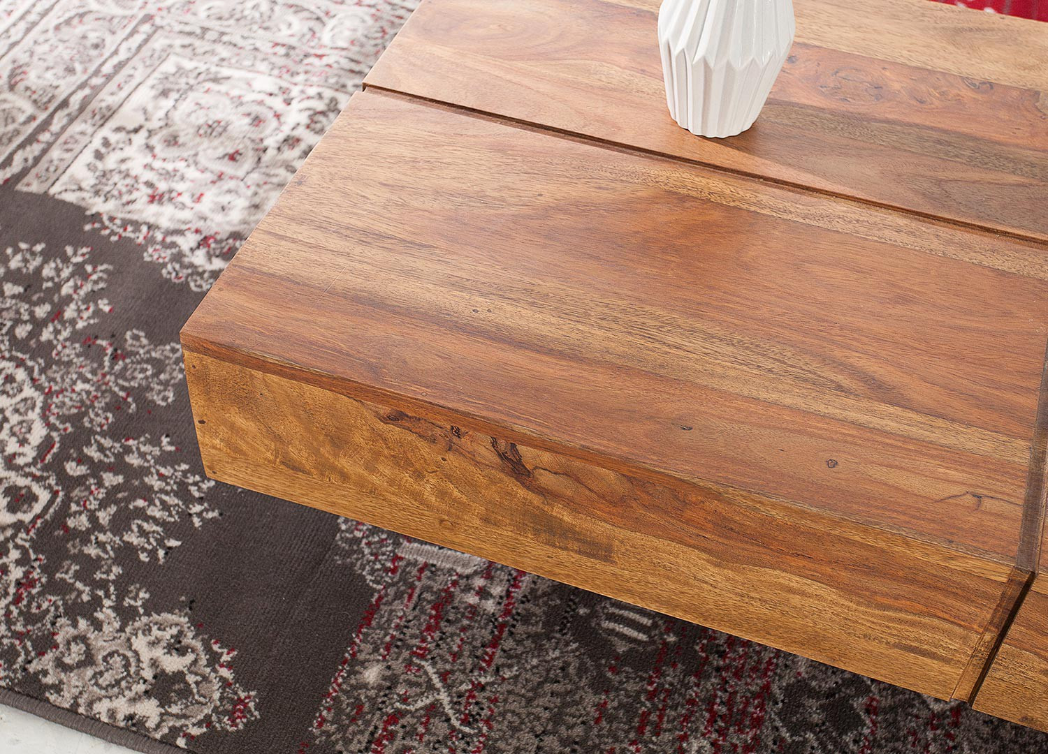 Table basse rectangulaire bois massif sesham 1m10  CbcMeubles