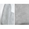 Chaise vintage microfibre et pieds métal noir