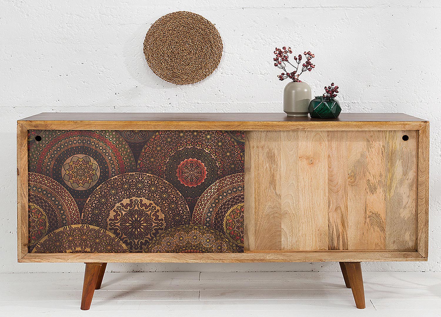 Buffet bois massif de manguier 2 portes