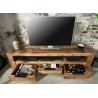 Meuble tv bois massif moderne 170 cm