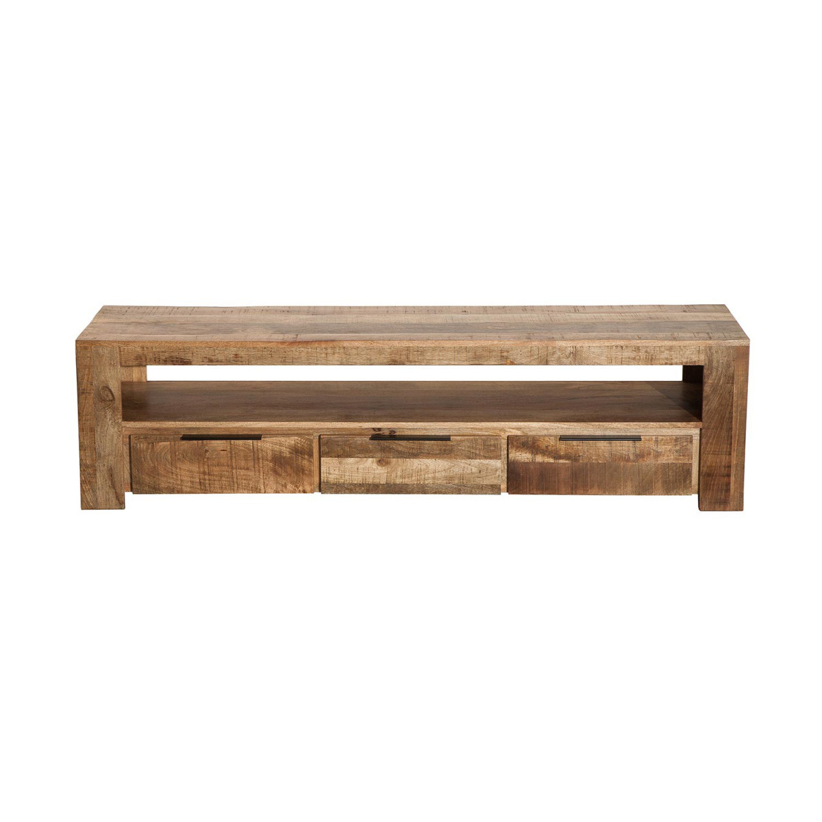 Meuble tv bois massif moderne 170 cm