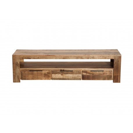 Meuble tv bois massif moderne 170 cm