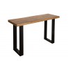 Table console design bois massif 115 cm