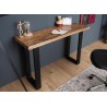 Table console design bois massif 115 cm