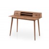 Bureau secrétaire bois massif 4 tiroirs et 2 niches 110 cm