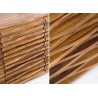 Buffet bois massif moderne sesham façades en relief 160 cm