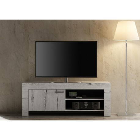 Meuble TV chêne blanchi 140 cm