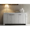 Buffet design bois chêne blanchi 3 portes