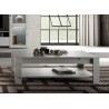 Table basse rectangulaire chêne blanc 140 cm